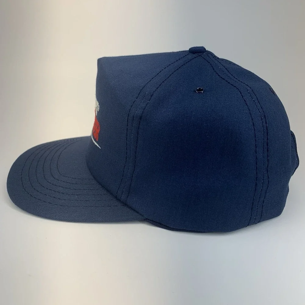 Vintage Walmart Supercenter Trucker Hat Blue Snapback Paramount Cap Made in USA